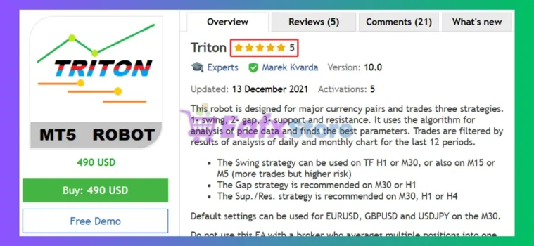 Triton EA MT5 Review