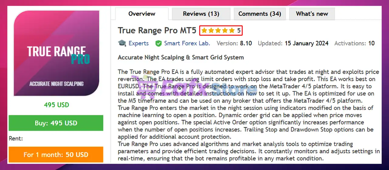 True Range Pro MT5 (Latest version) – Group Buy 2 True Range Pro MT5 Review