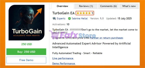 TurboGain EA MT5 Overview