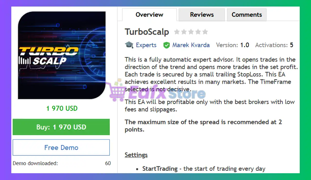TurboScalp EA MT4 (Latest version) - Unlimited 2 TurboScalp EA MT4 Review