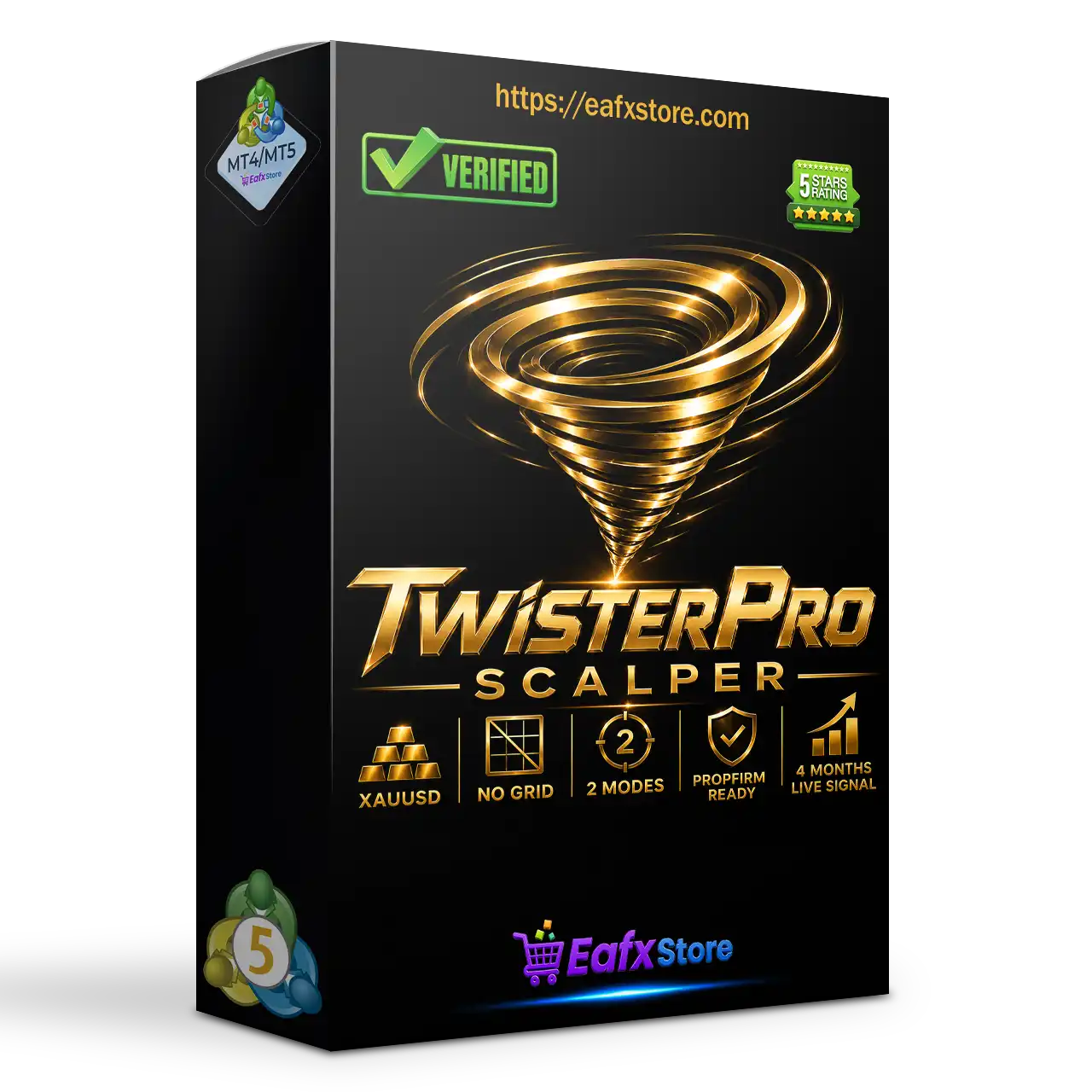TwisterPro Scalper EA MT5 v2.0 with SetFiles (Unlimited)
