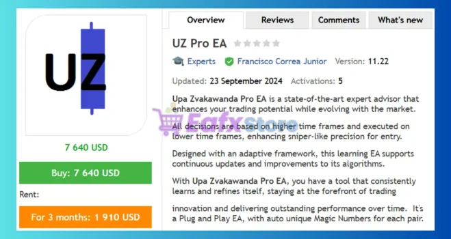 UZ Pro EA MT4 Review
