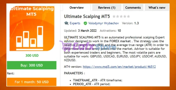 Ultimate Scalping MT5 Review