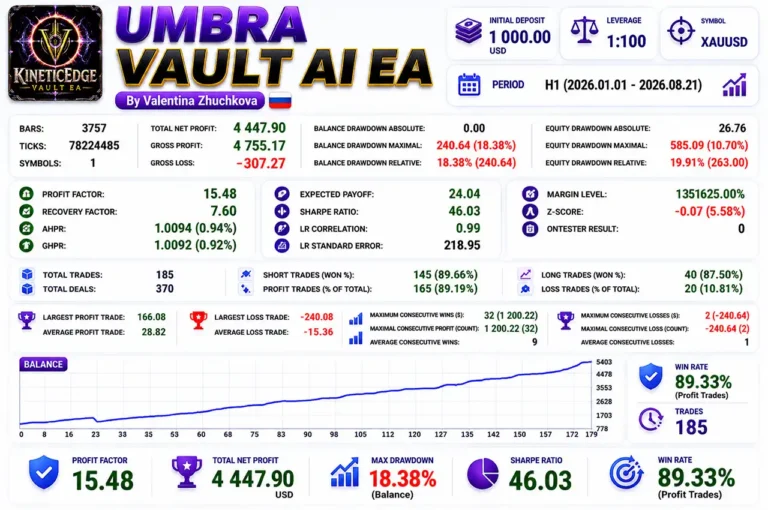 Umbra Vault AI EA Backtest