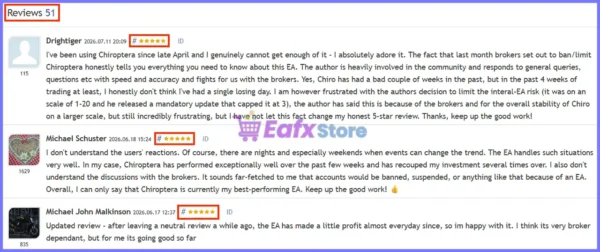 User reviews of Chiroptera EA