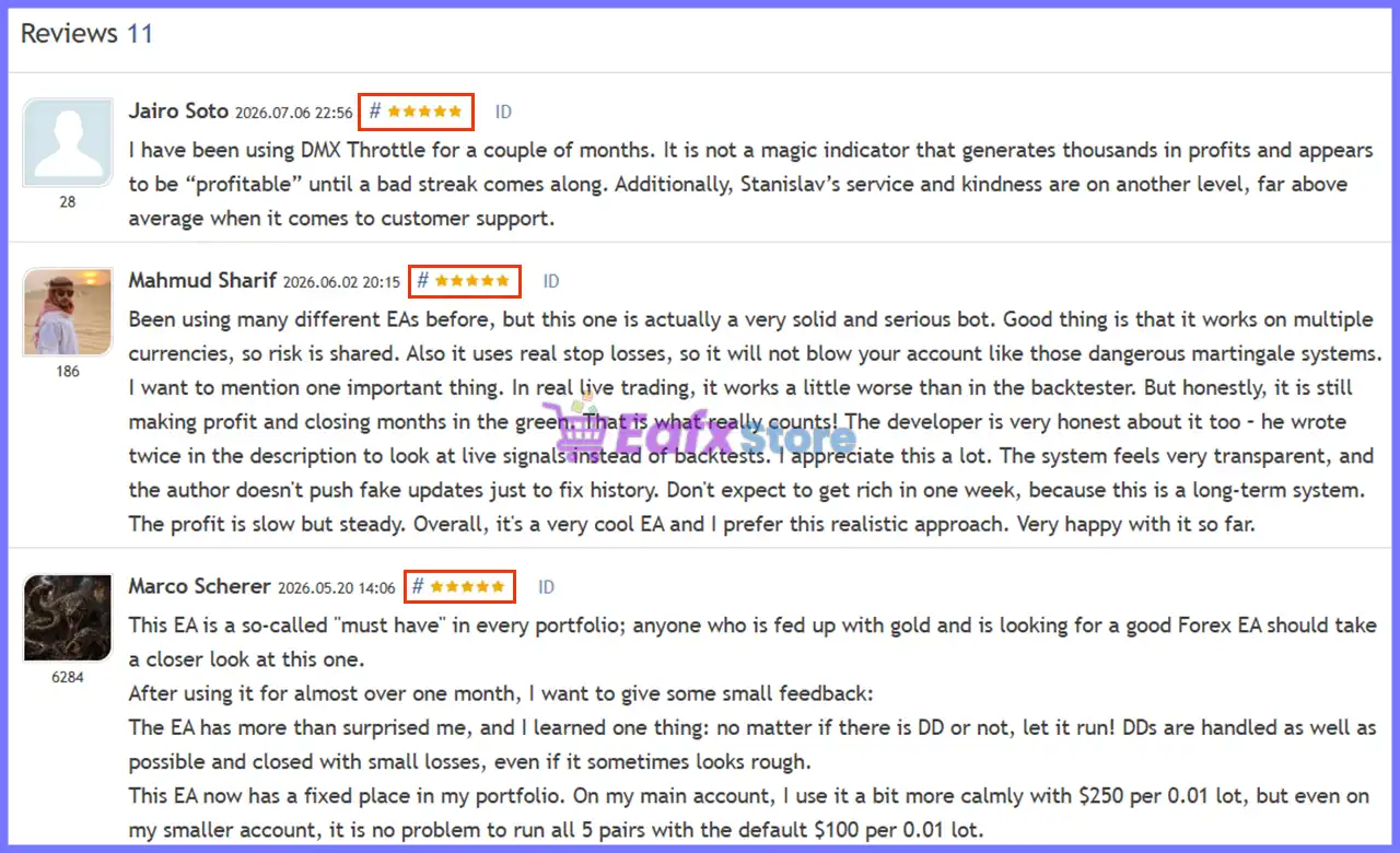 Full Throotle DMX MT5 v1.1 with SetFiles (Unlimited) 5 User reviews of Full Throttle DMX EA