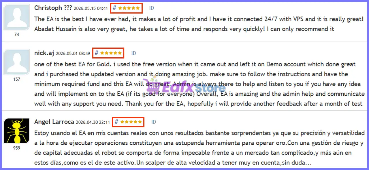 Gold Liquidity EA MT5 + SetFiles (Latest version) – GroupBuy 4 User reviews of Gold Liquidity V2