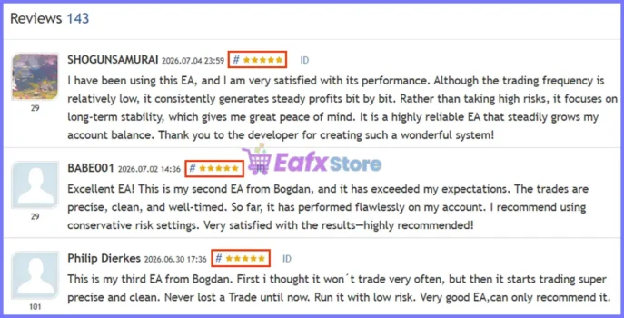 User reviews of Quantum Bitcoin EA