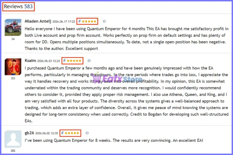 User reviews of Quantum Emperor MT5