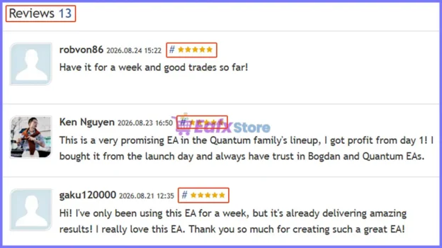 User reviews of Quantum Titan MT5