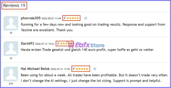 User reviews of Quantum iGold MT5