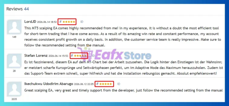 User reviews of Scalping Robot Pro MT5