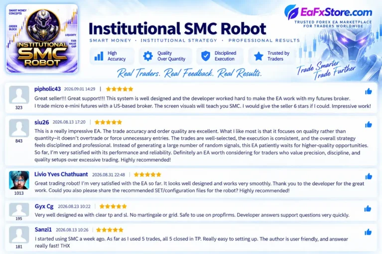 User reviews of the Institutional SMC Robot MT5