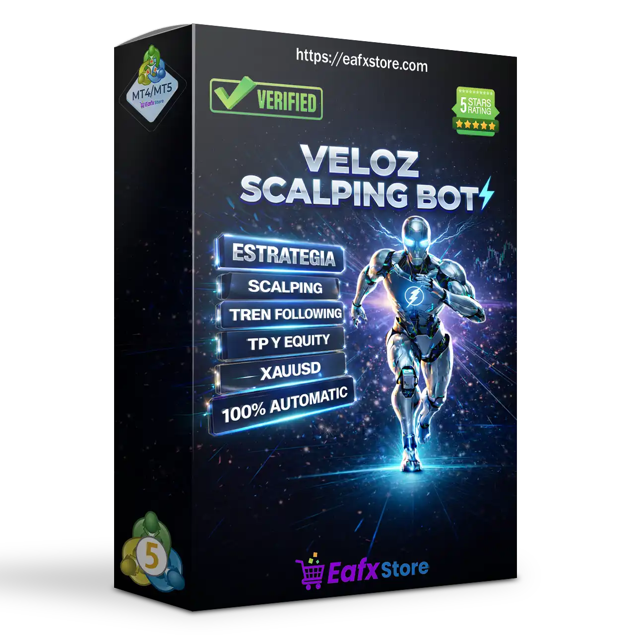 Veloz Scalping Bot MT5 with SetFiles (Unlimited)