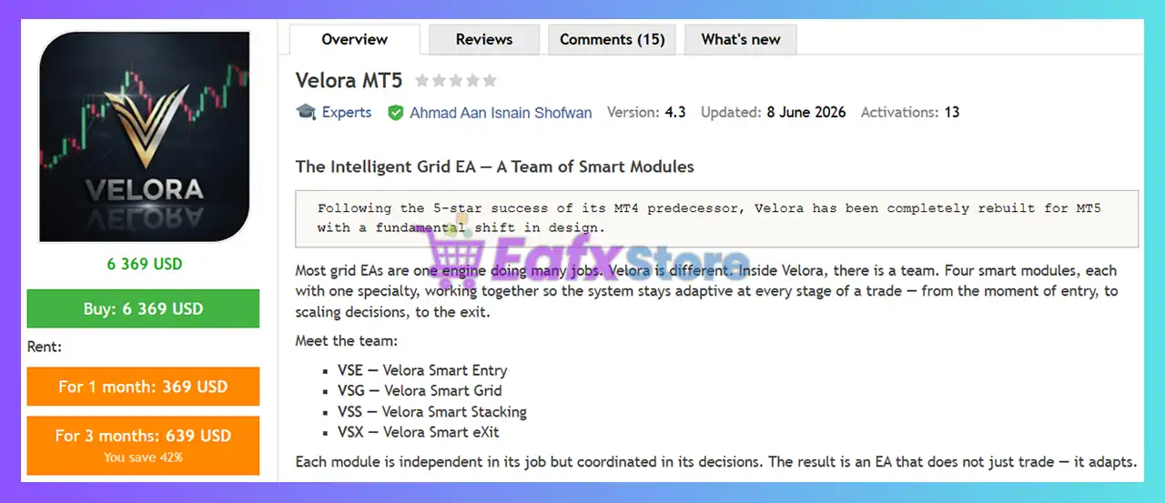 Velora MT5 with SetFiles (Latest version) – GroupBuy 2 Velora MT5 Review