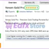 Venom Gold Pro EA MT5 Overview