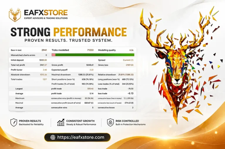 Vertex Stag EURUSD EA Backtest Results