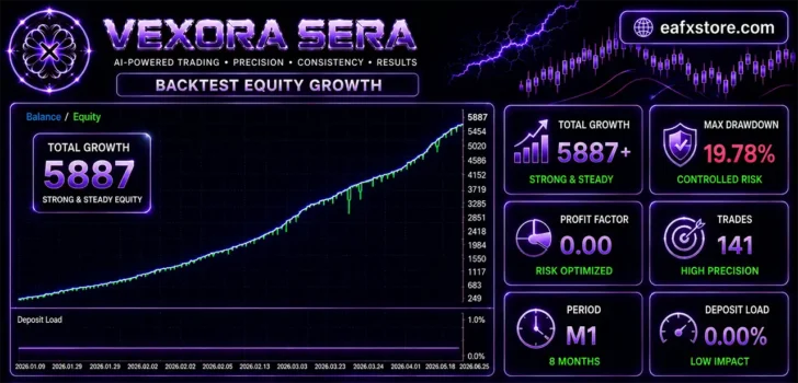 Vexora Sera EA MT5 Backtest