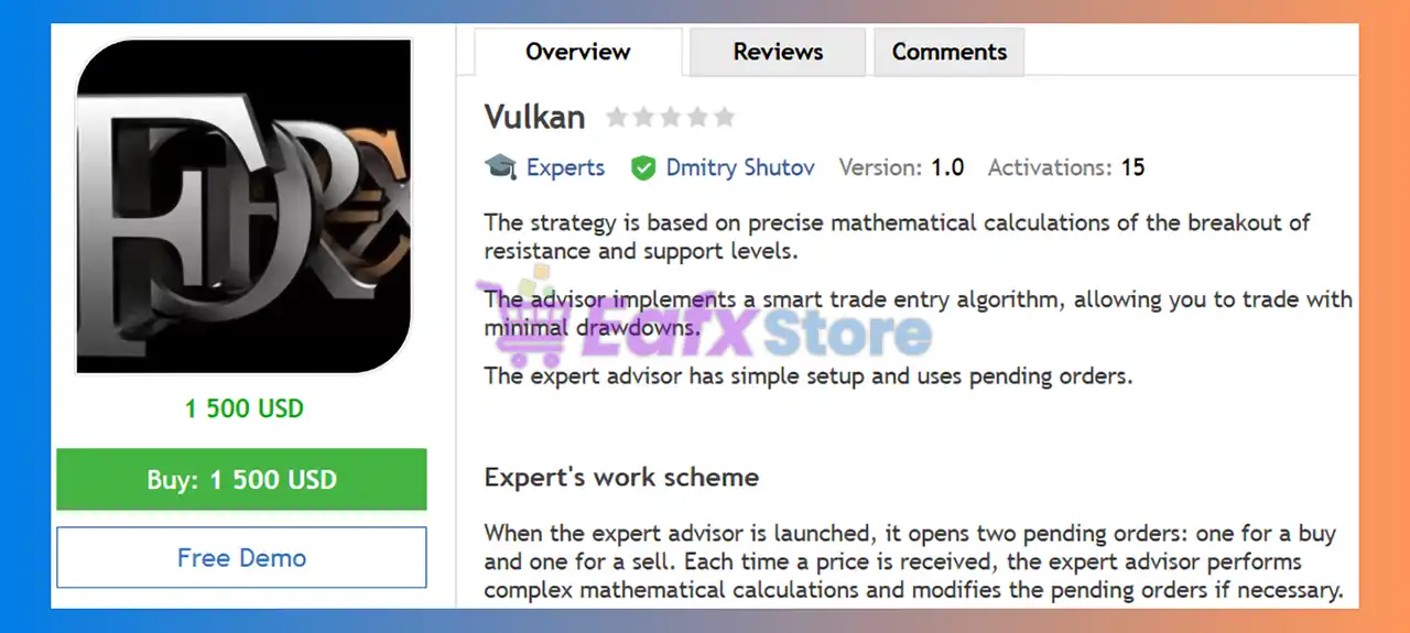 Vulkan EA MT4 (Latest version) - Unlimited 2 Vulkan EA MT4 Review