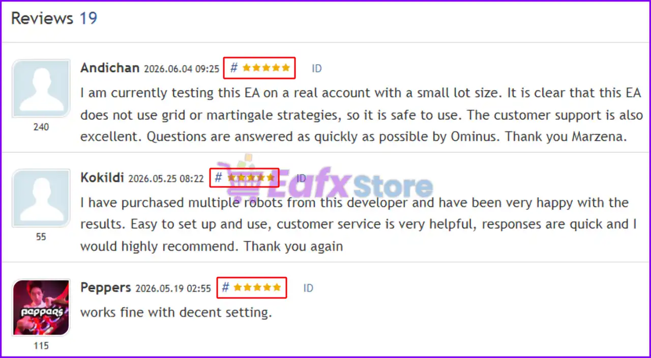 Wall Street Robot MT5 user reviews and customer feedback