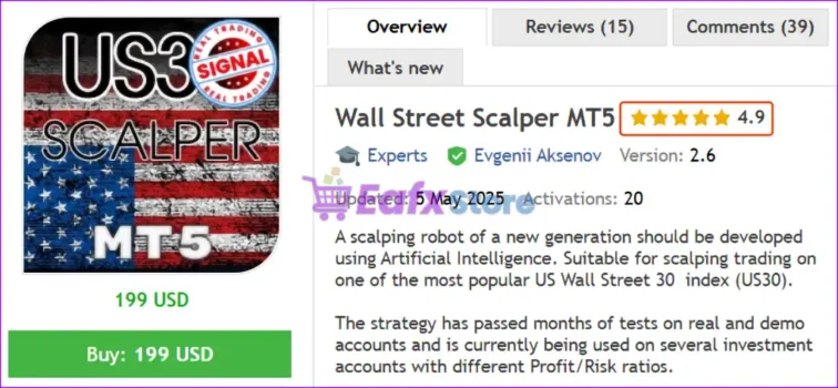 Wall Street Scalper MT5 Overview