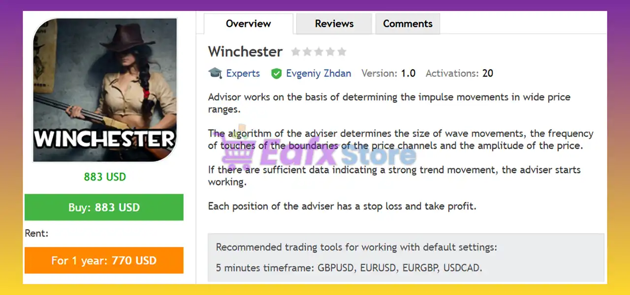 Winchester EA MT4 (Latest version) - Unlimited 2 Winchester EA MT4 Review