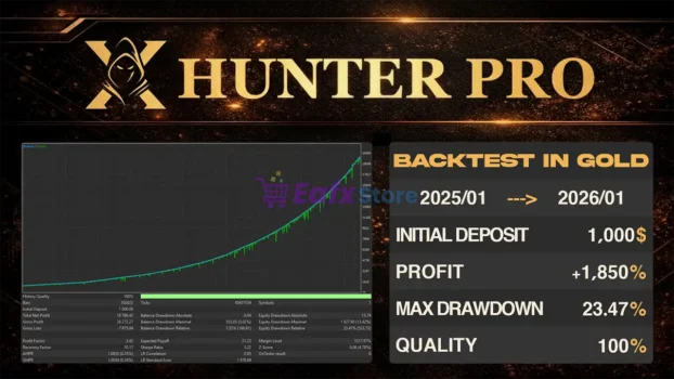 X Hunter Pro EA MT5 Backtest