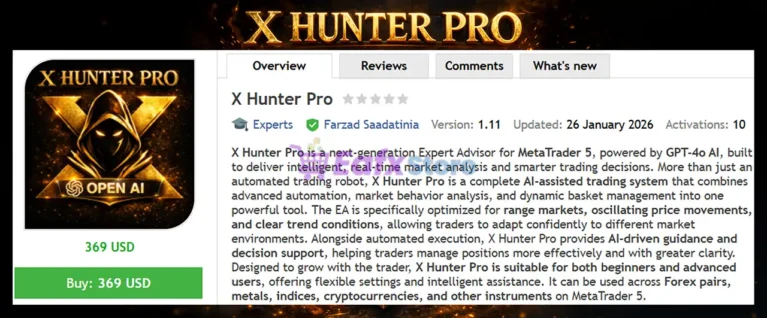 X Hunter Pro EA MT5 Review