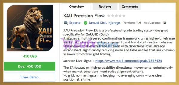 XAU Precision Flow EA MT5 Review