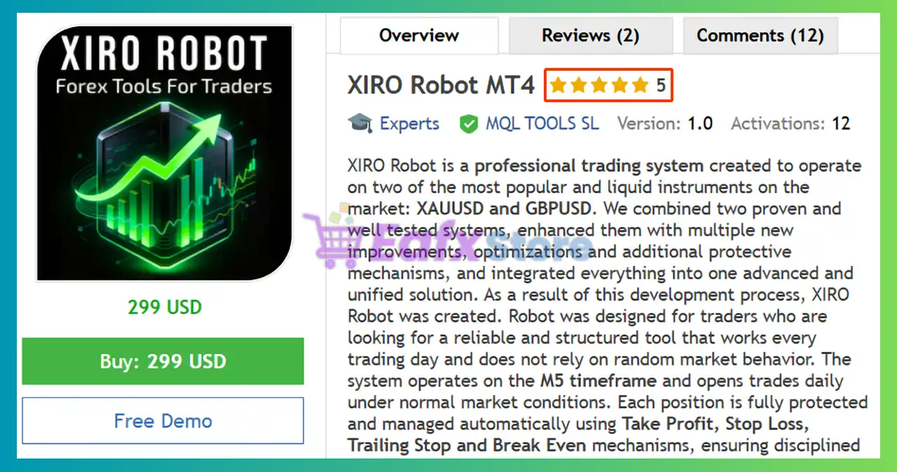 XIRO Robot MT4 (Latest version) - Unlimited 2 XIRO Robot MT4 Review