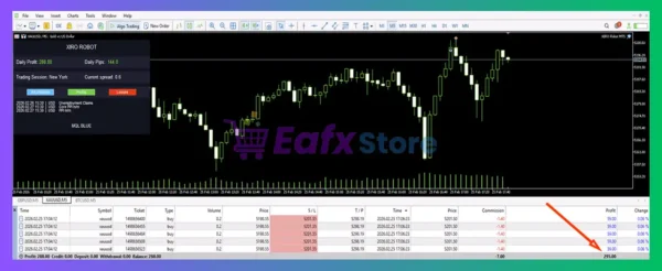 XIRO Robot MT5 Trading Results