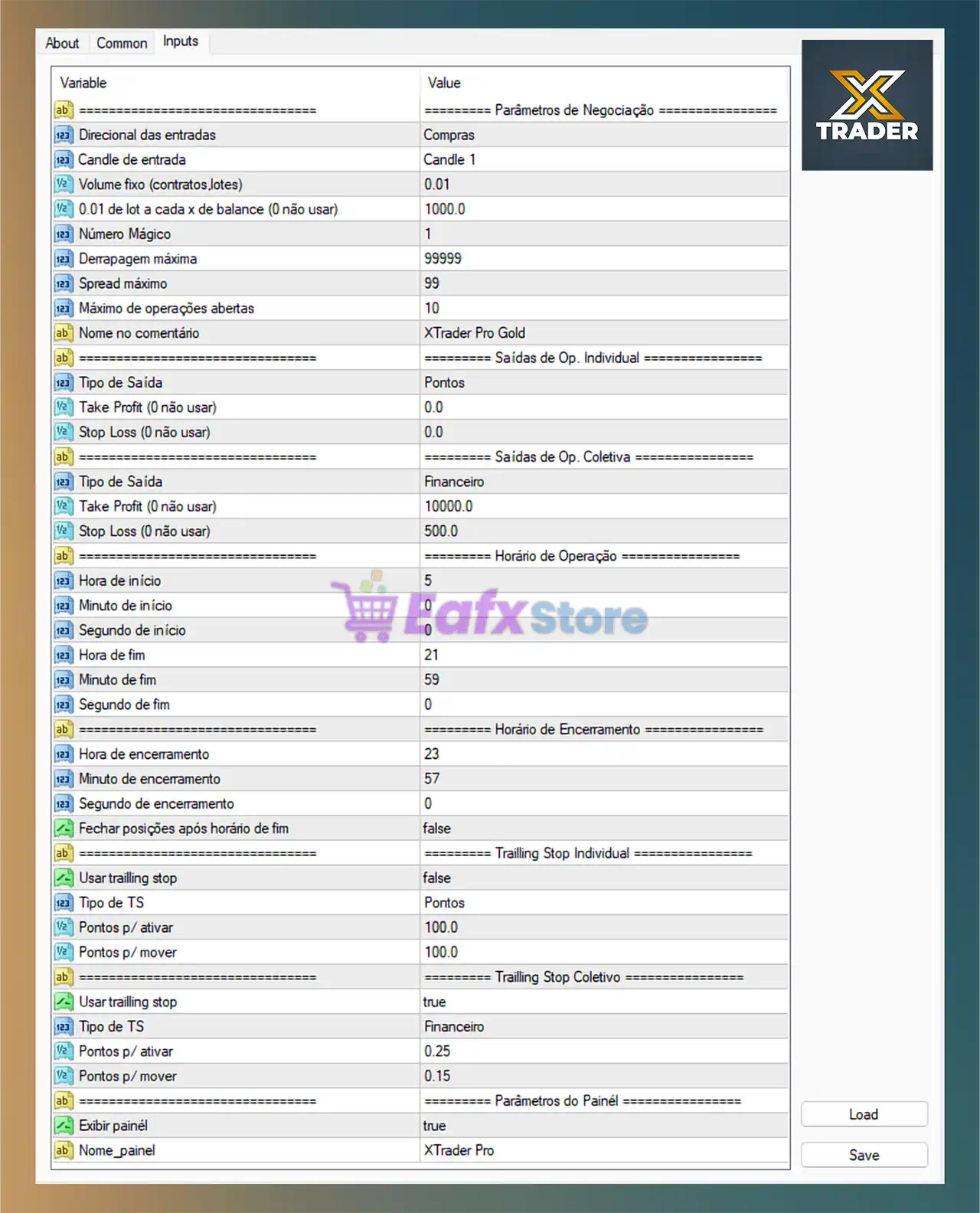 XTrader Pro Gold EA MT4 - Detailed Trading Settings Analysis 3
