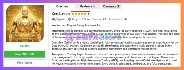 XenAurum EA MT5 Review