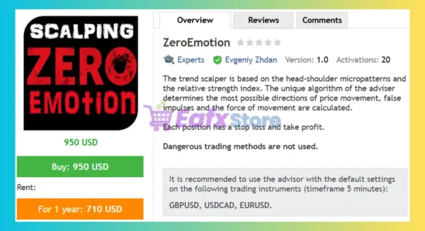 ZeroEmotion EA MT4 Review