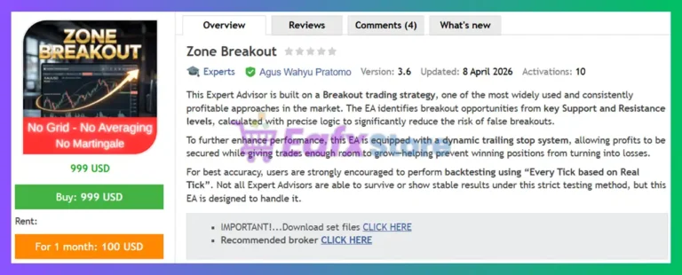 Zone Breakout EA MT5 Review
