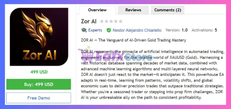 Zor AI EA MT5 Review