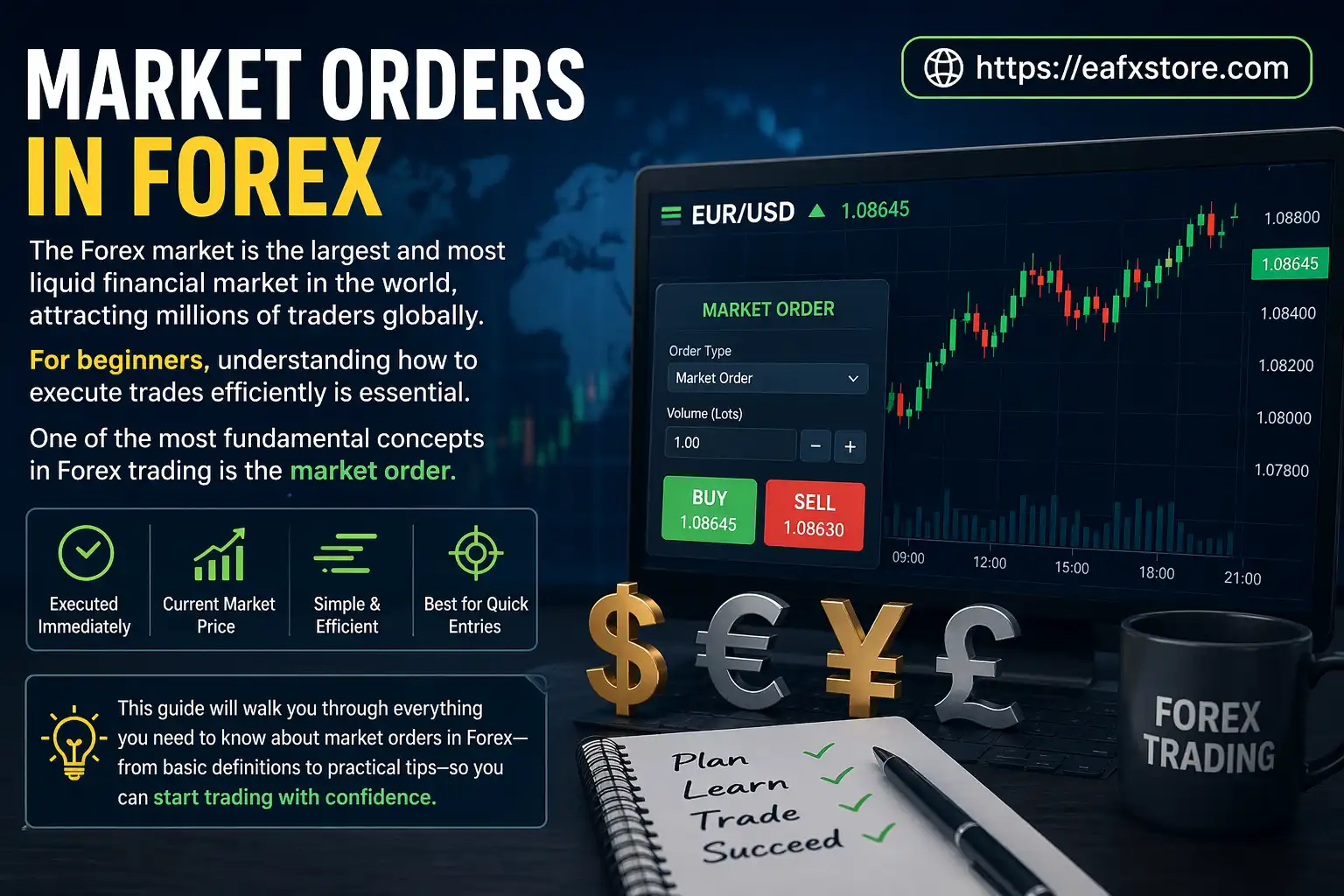 Market Orders in Forex: Beginner’s Complete Guide