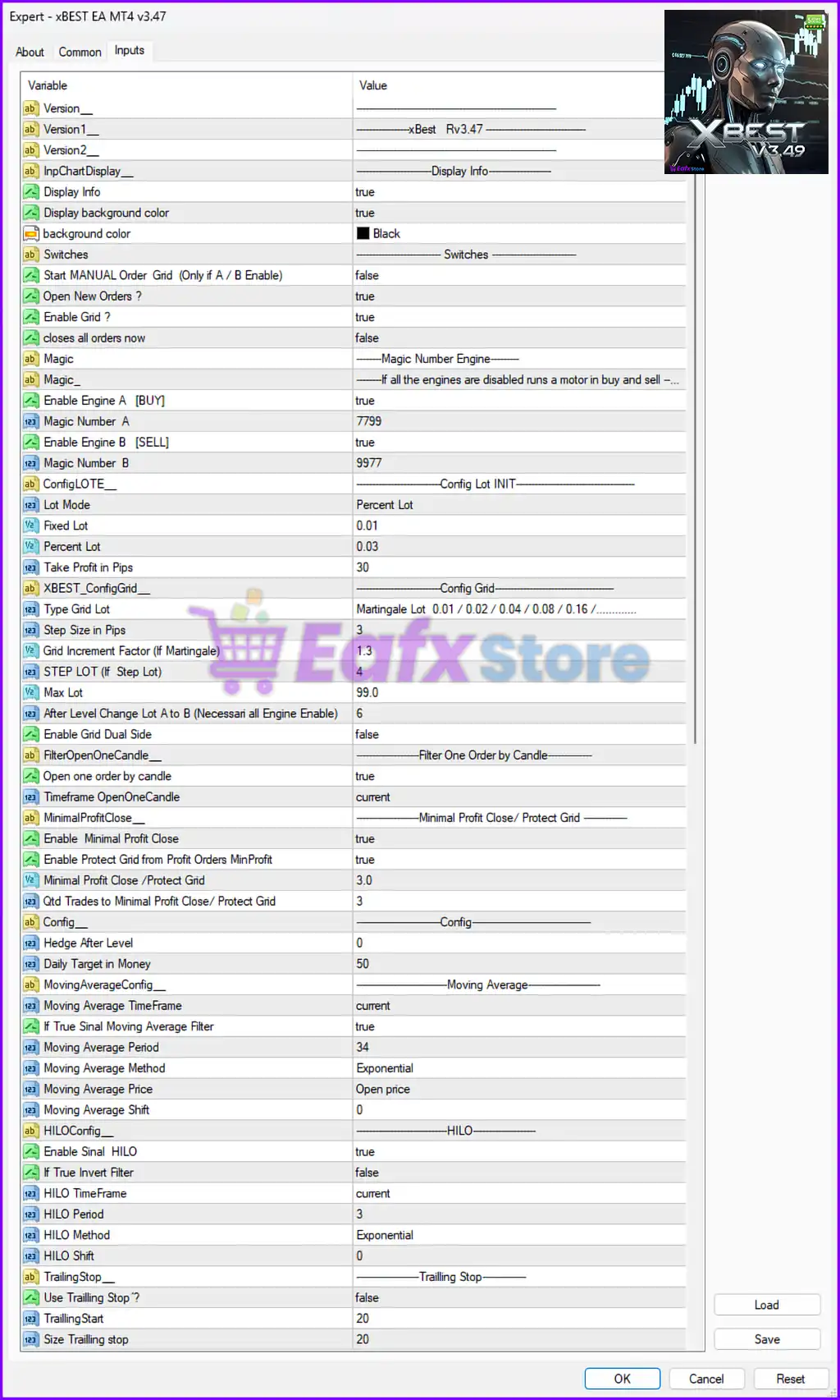 xBest EA MT4 – Full Input Settings Analysis 3