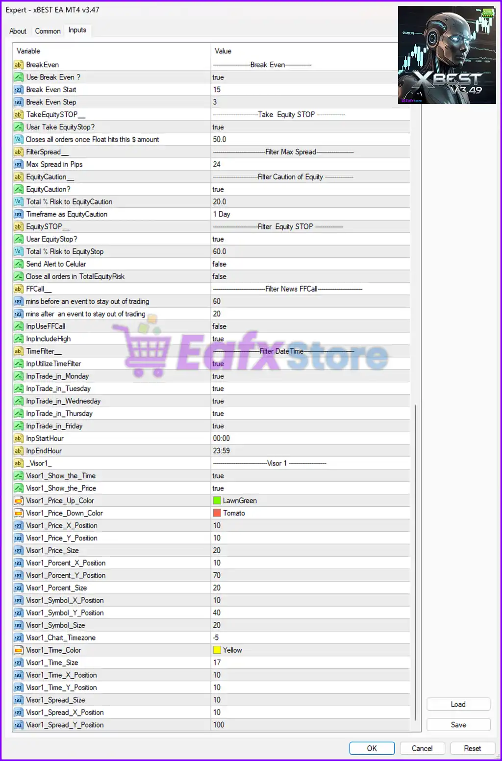 xBest EA MT4 – Full Input Settings Analysis 4